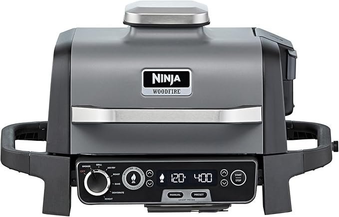 Ninja Woodfire Electric BBQ Grill & Smoker Plus Cover & Stand