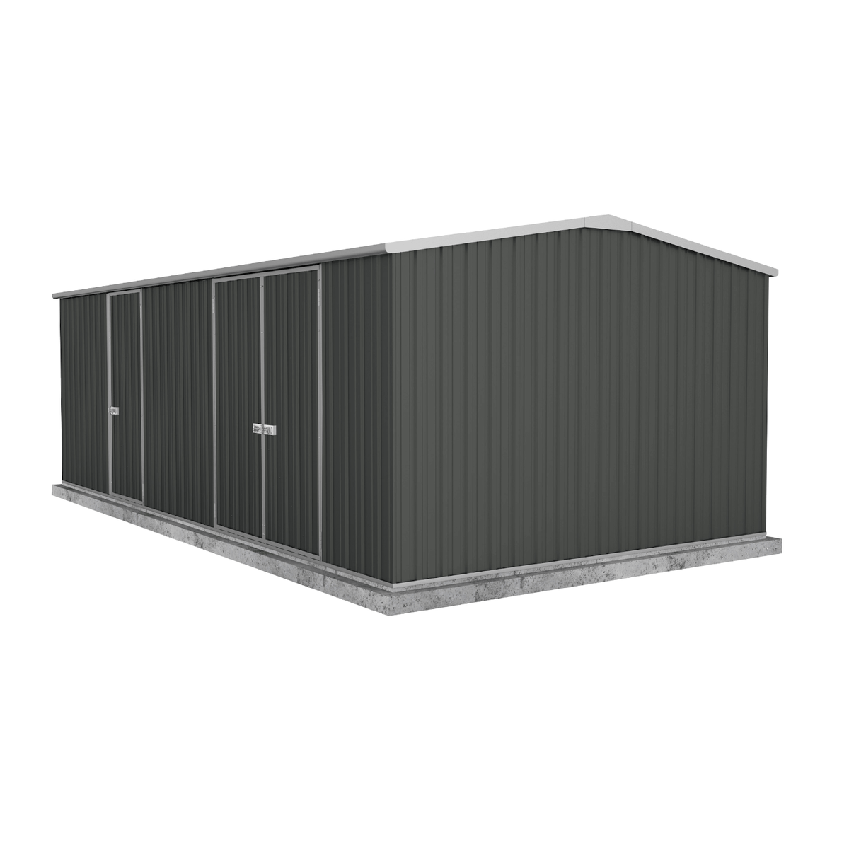 MN60303WK_1_Render-1-1.png 5.96mW x 3.0mD x 2.06mH Garden Shed Workshop Three Door - Image 1