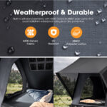 San Hima Kalbarri Lite Rooftop Tent Hardshell With Ladder Grey Camping 4WD 4x4 - Image 3